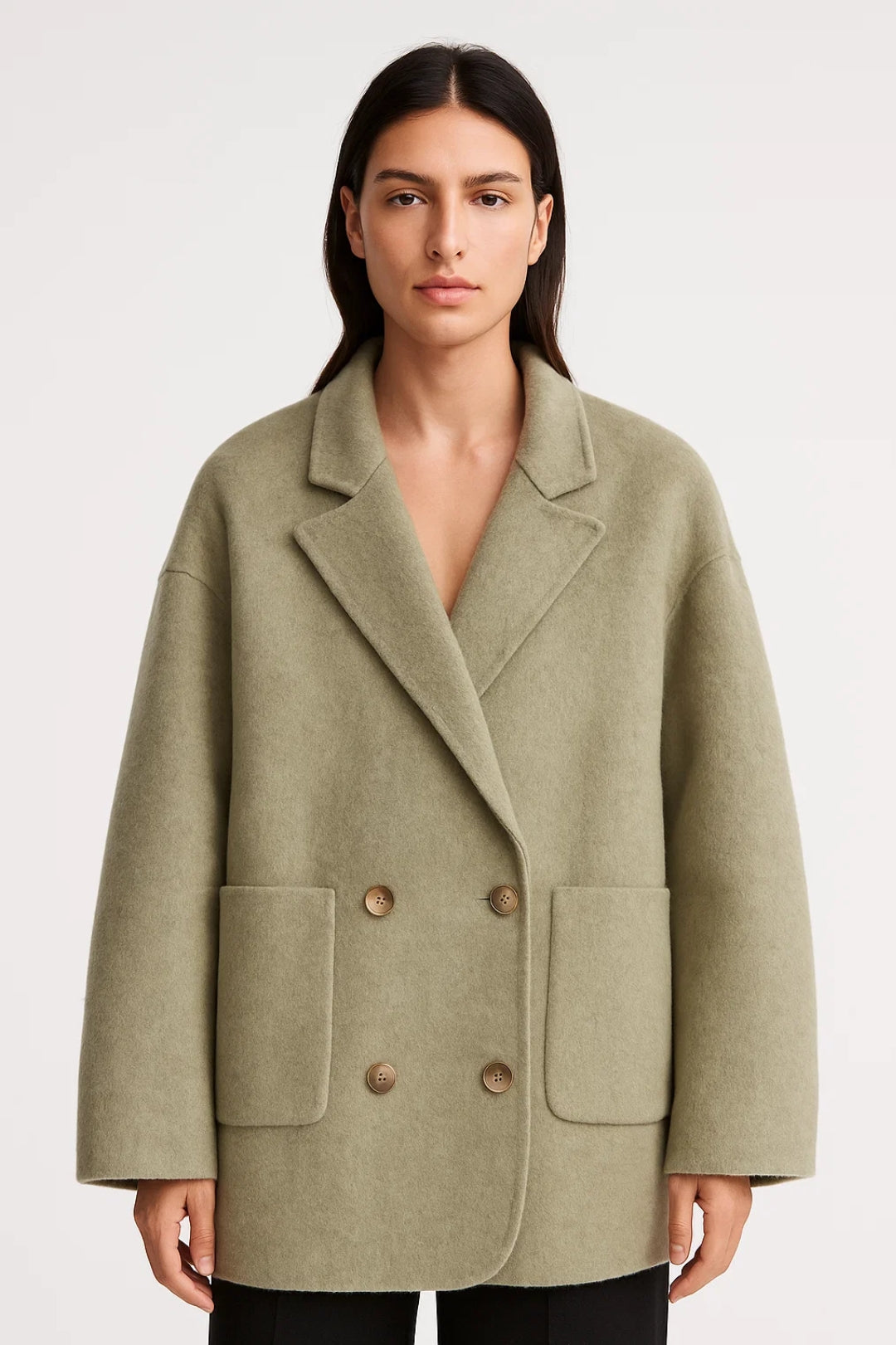 Damesjas met Dubbele Rij Knoopsluiting