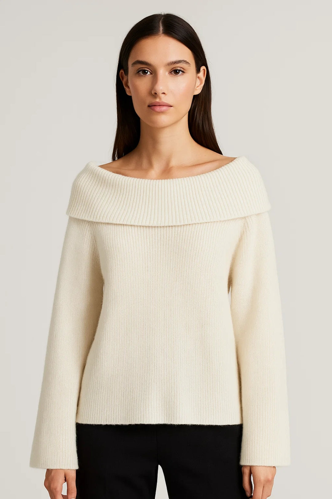 Off-Shoulder Damestrui | Elegante Boothals en Rechte Mouwen