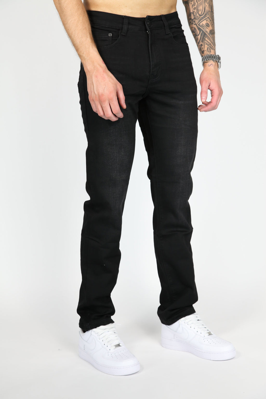 Valenci loose fit Jeans Zwart