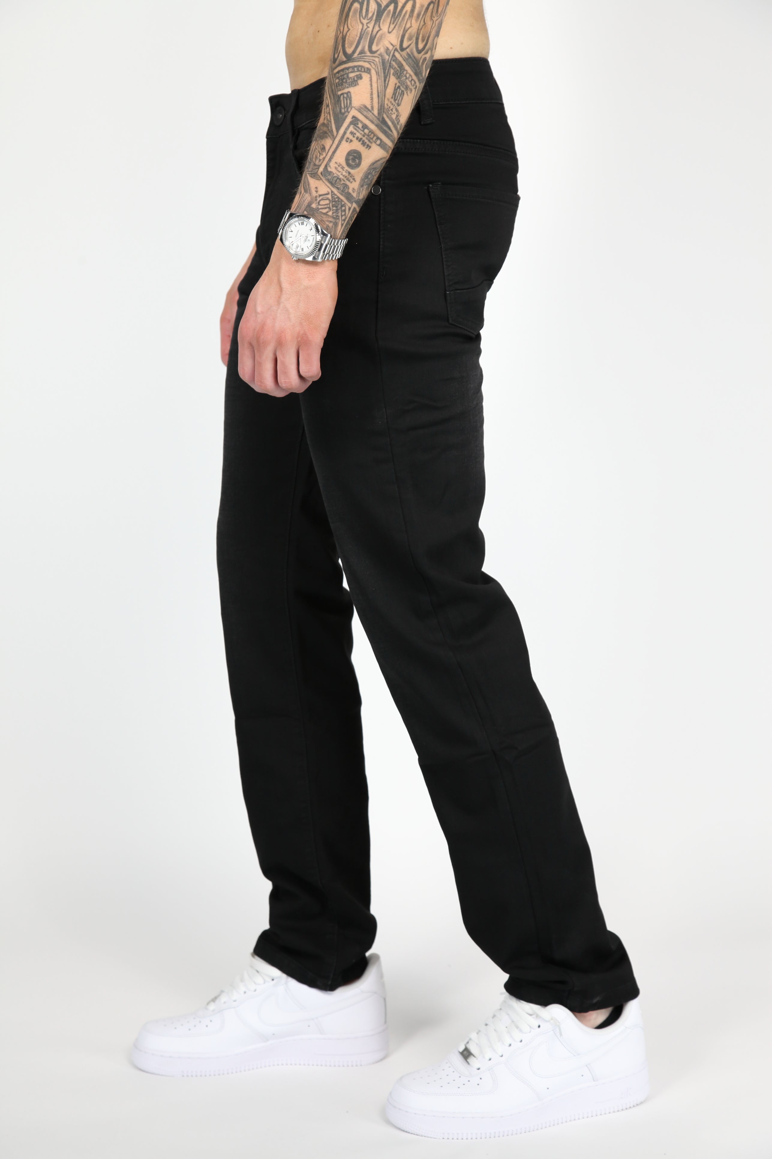 Valenci loose fit Jeans Zwart