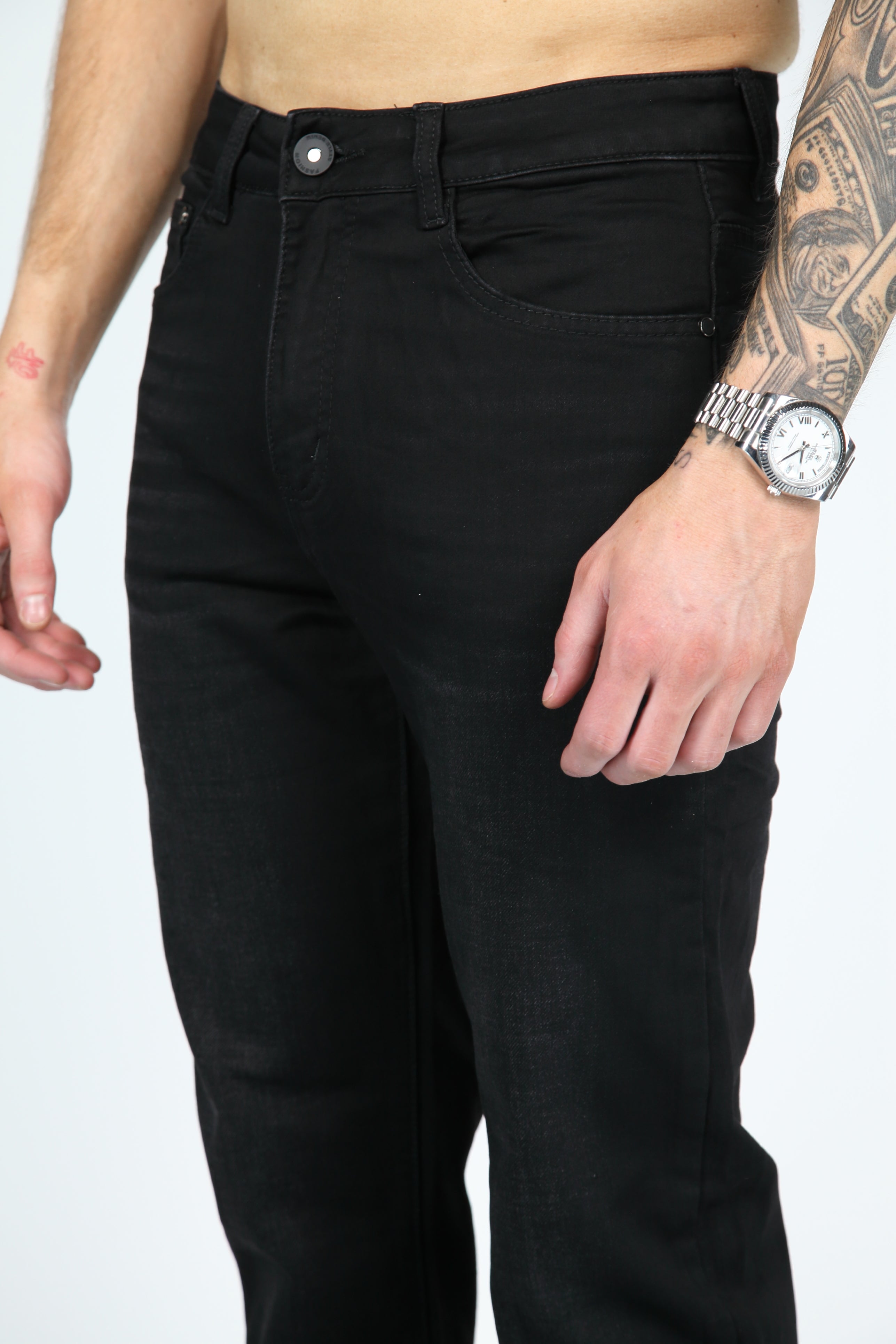 Valenci loose fit Jeans Zwart