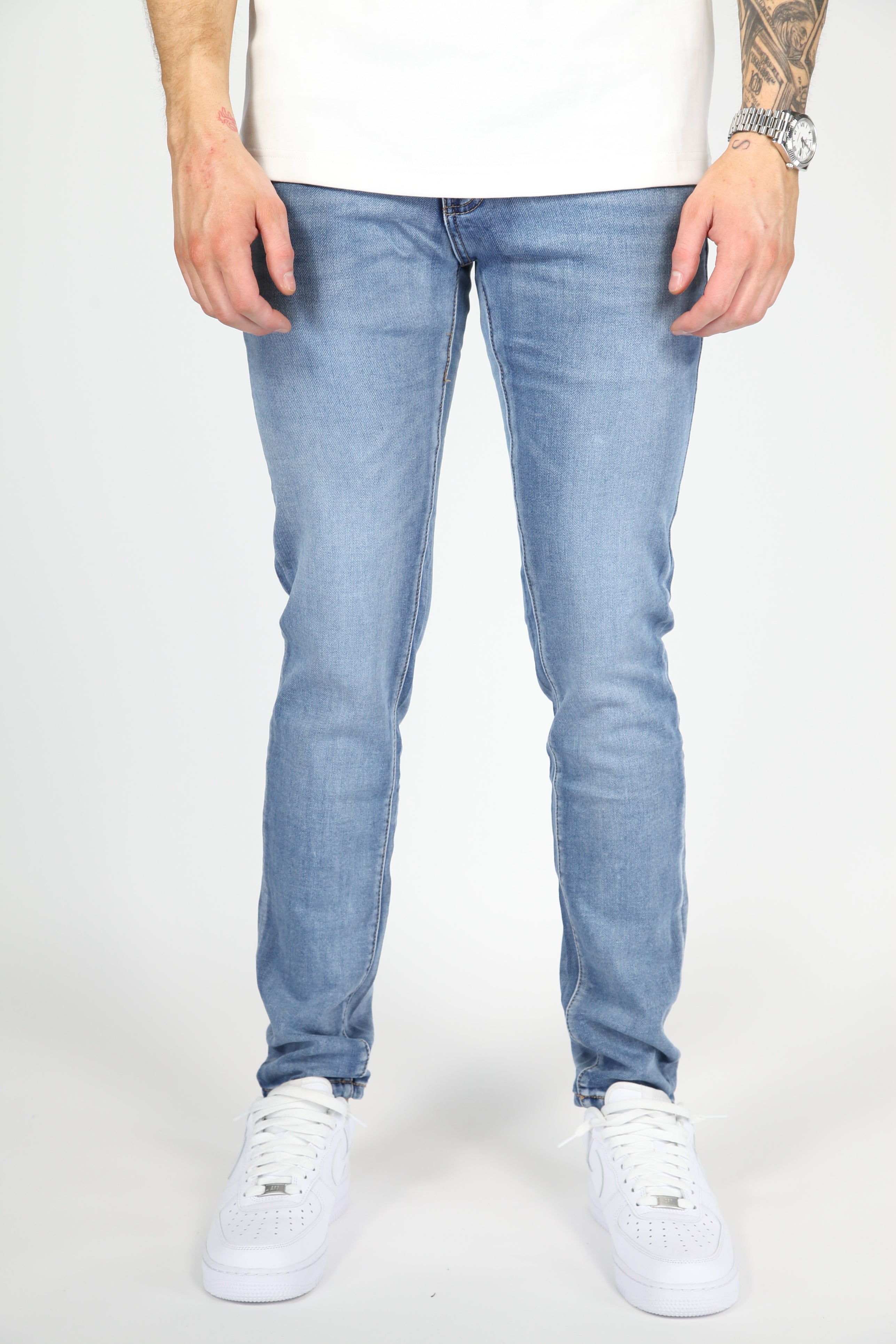 Valenci Slimfit Jeans Licht Blauw