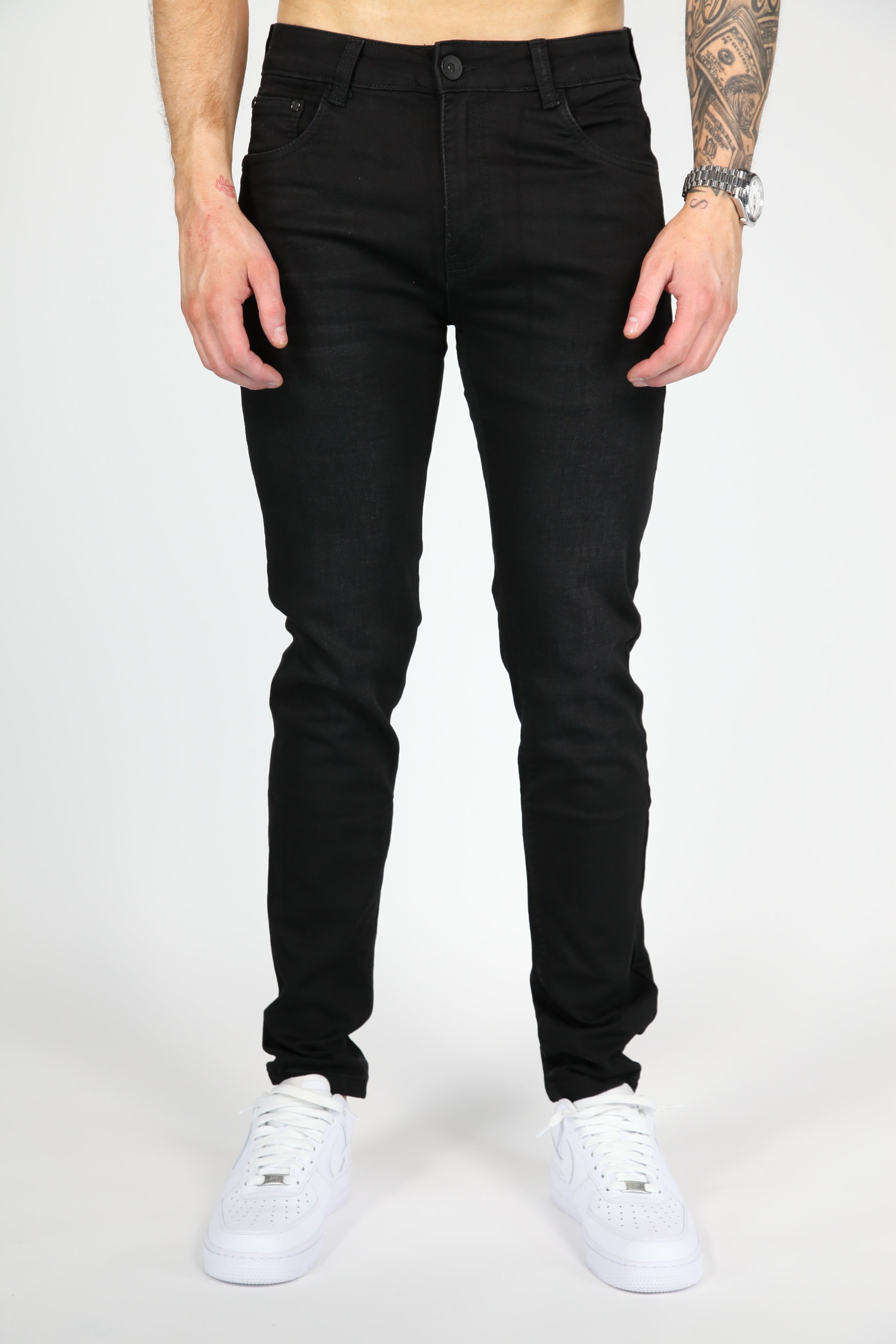 Valenci Slimfit Jeans Zwart