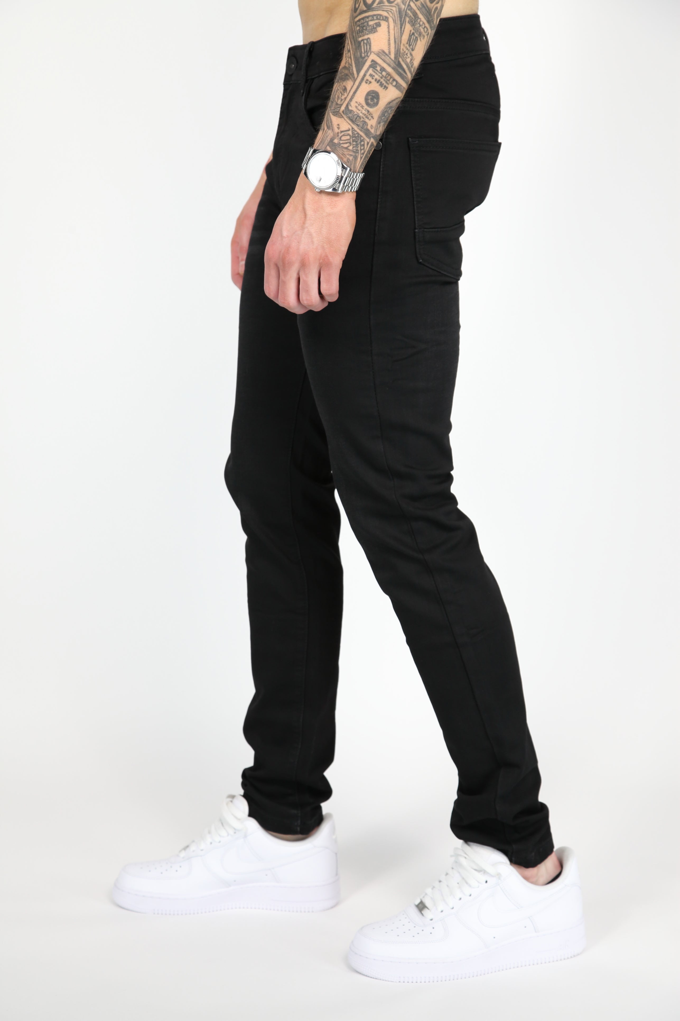 Valenci Slimfit Jeans Zwart