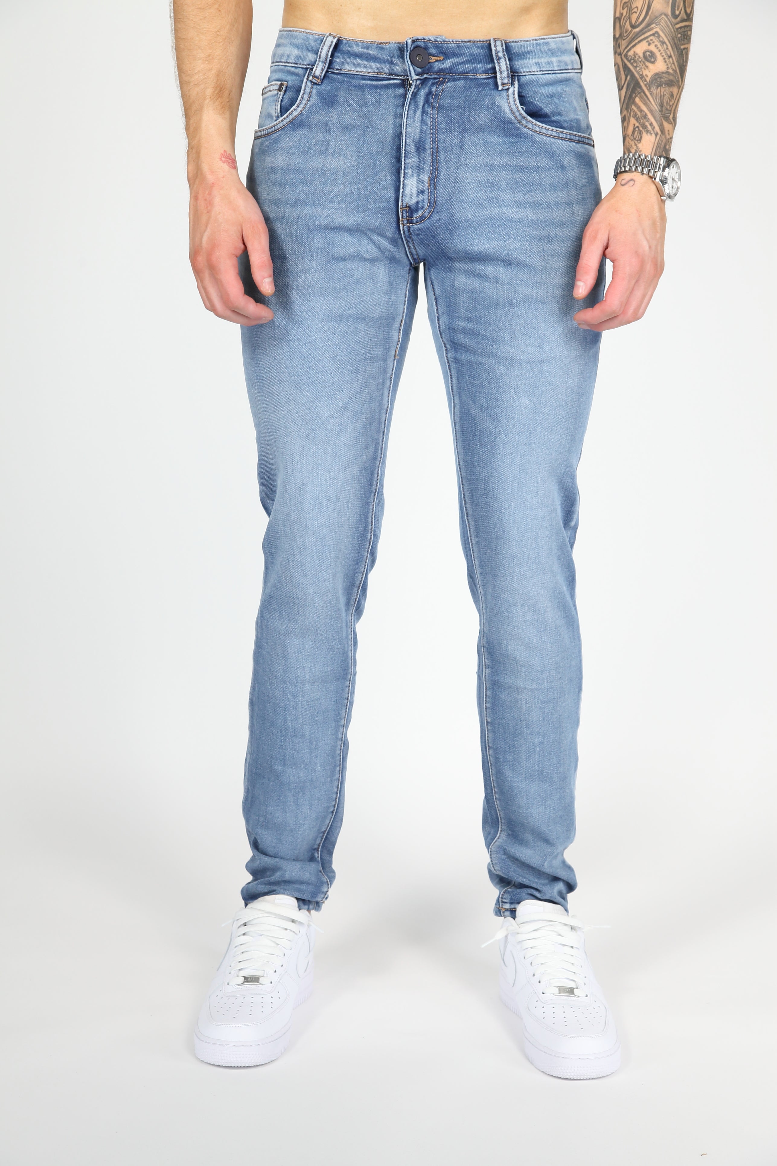 Valenci Slimfit Jeans Licht Blauw