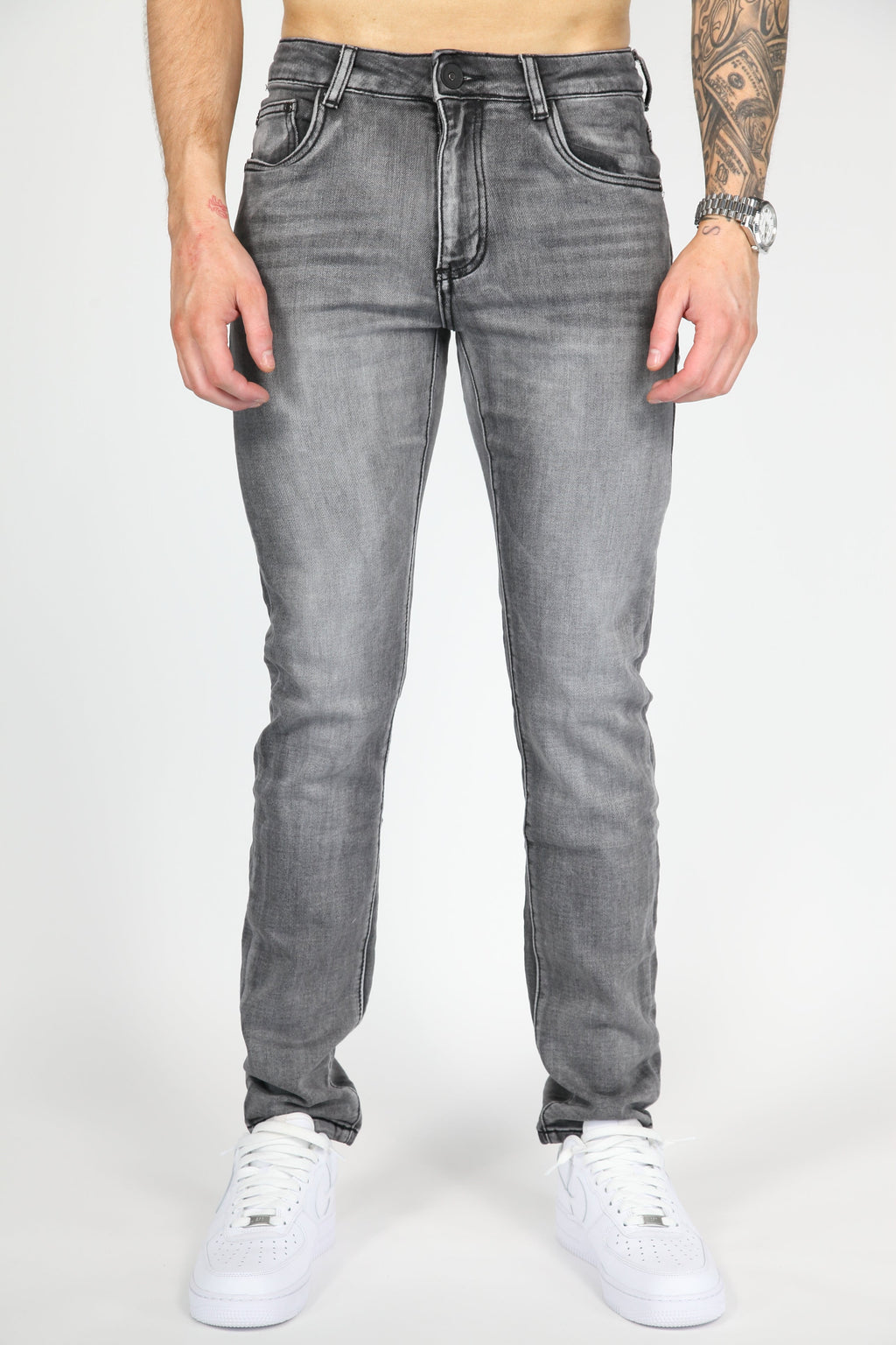 Valenci Slimfit Jeans Grijs
