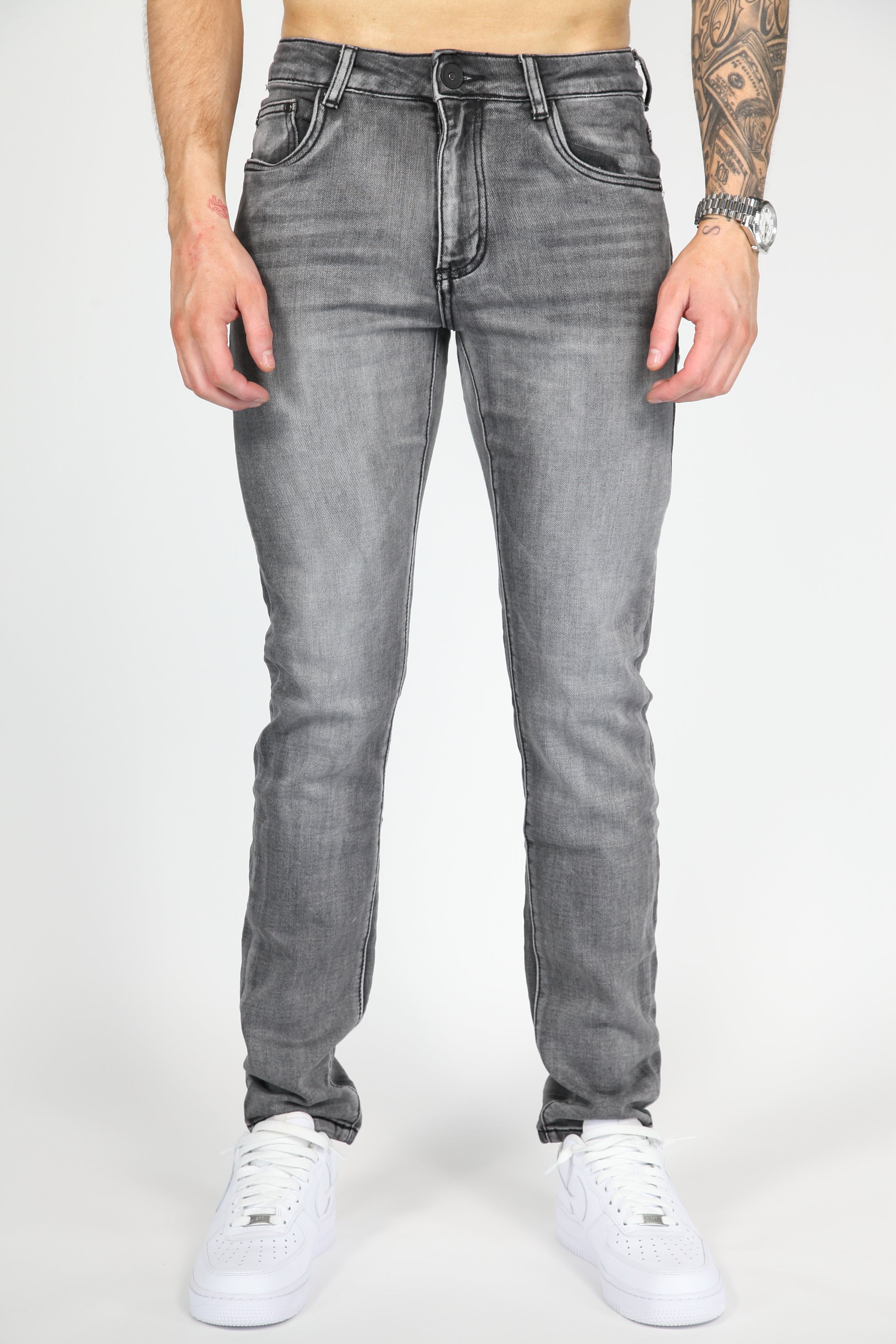 Valenci Slimfit Jeans Grijs