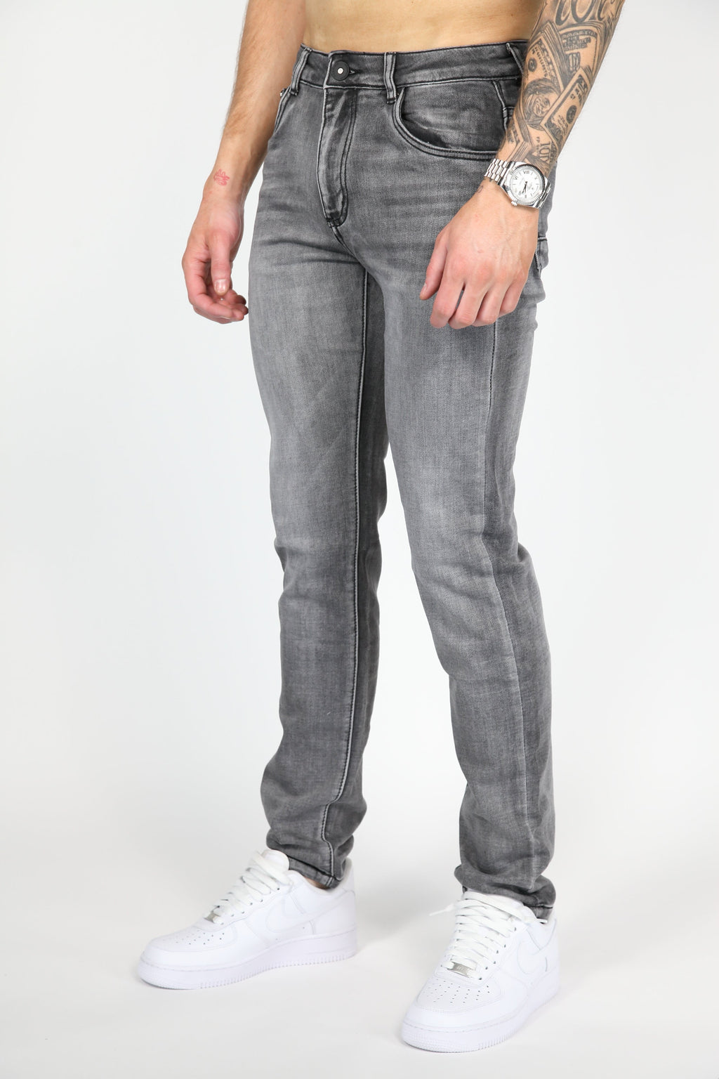 Valenci Slimfit Jeans Grijs