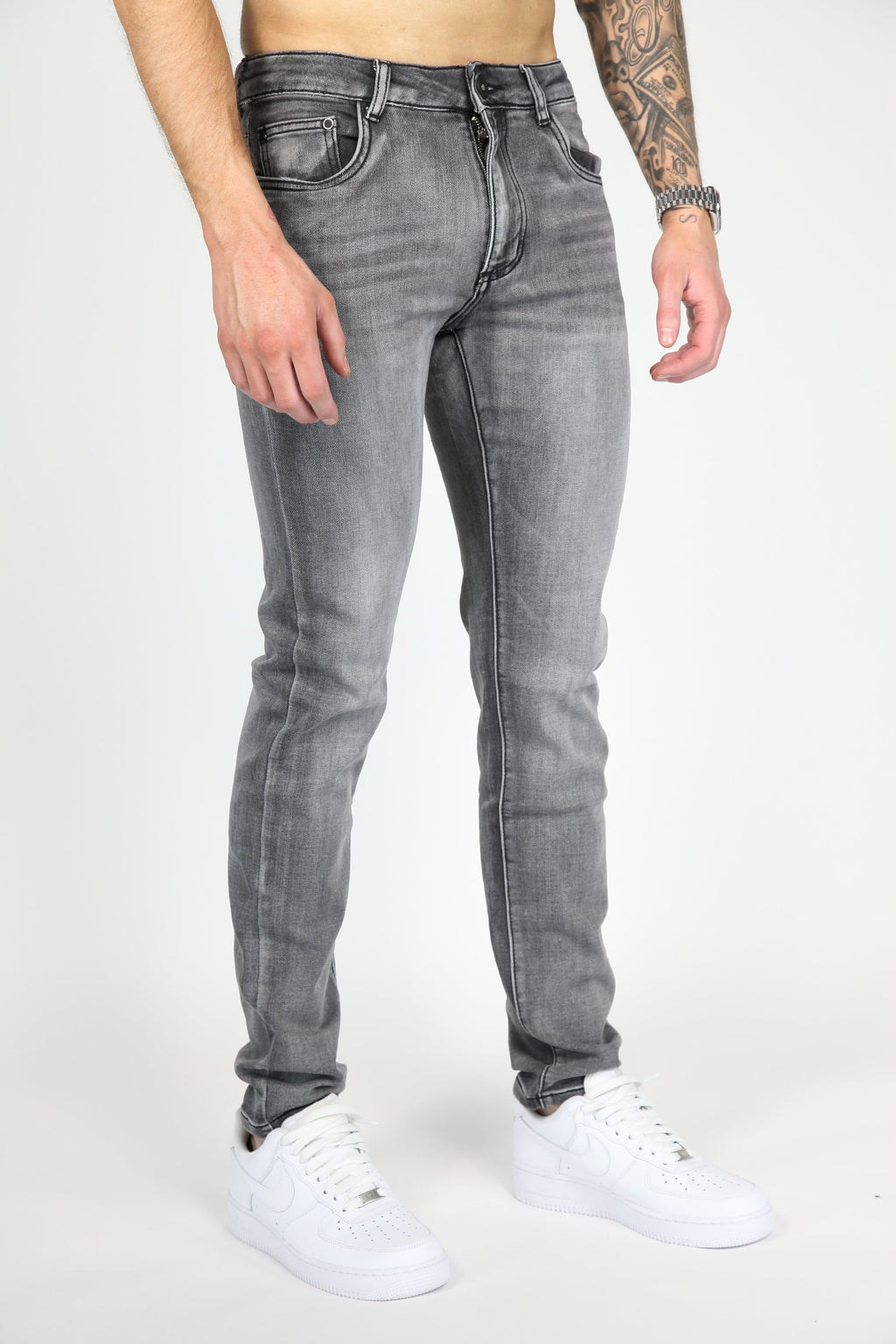 Valenci Slimfit Jeans Grijs
