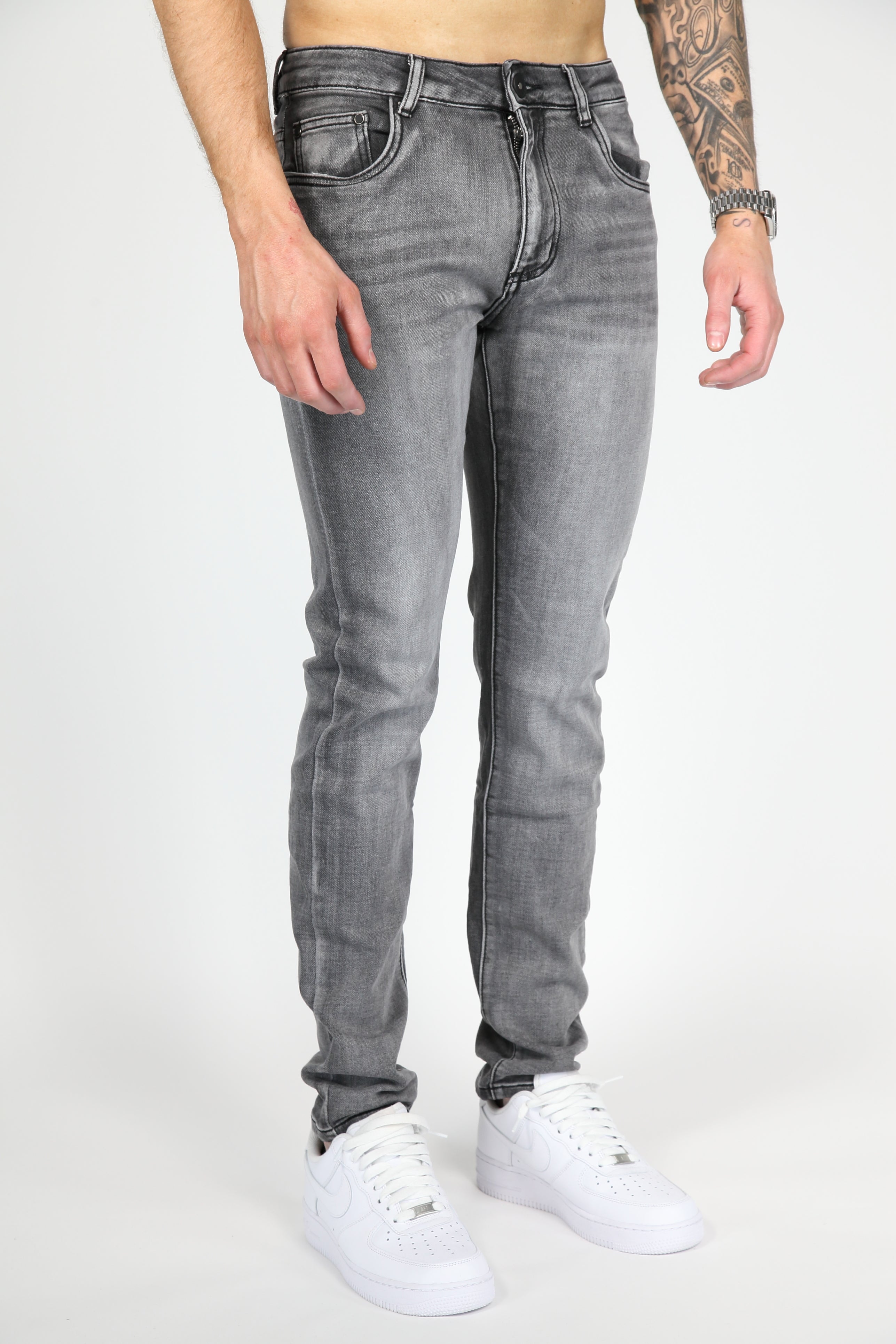 Valenci Slimfit Jeans Grijs