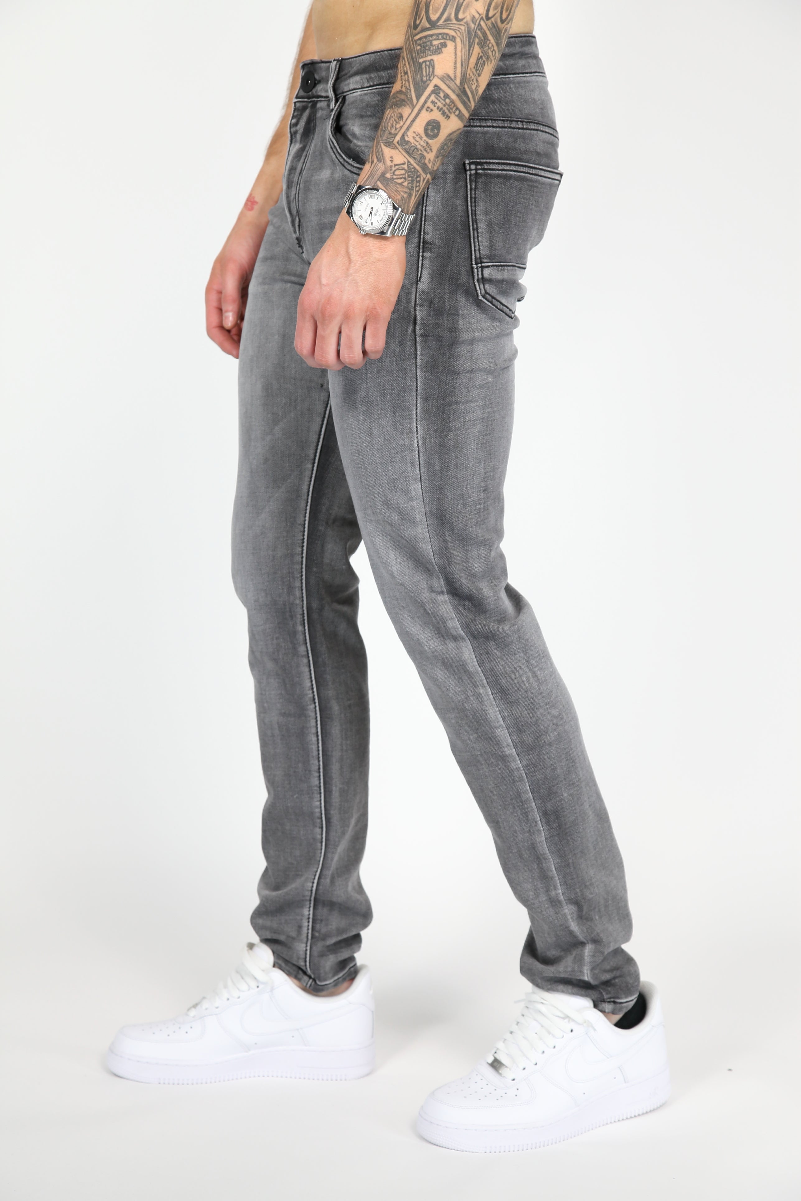 Valenci Slimfit Jeans Grijs