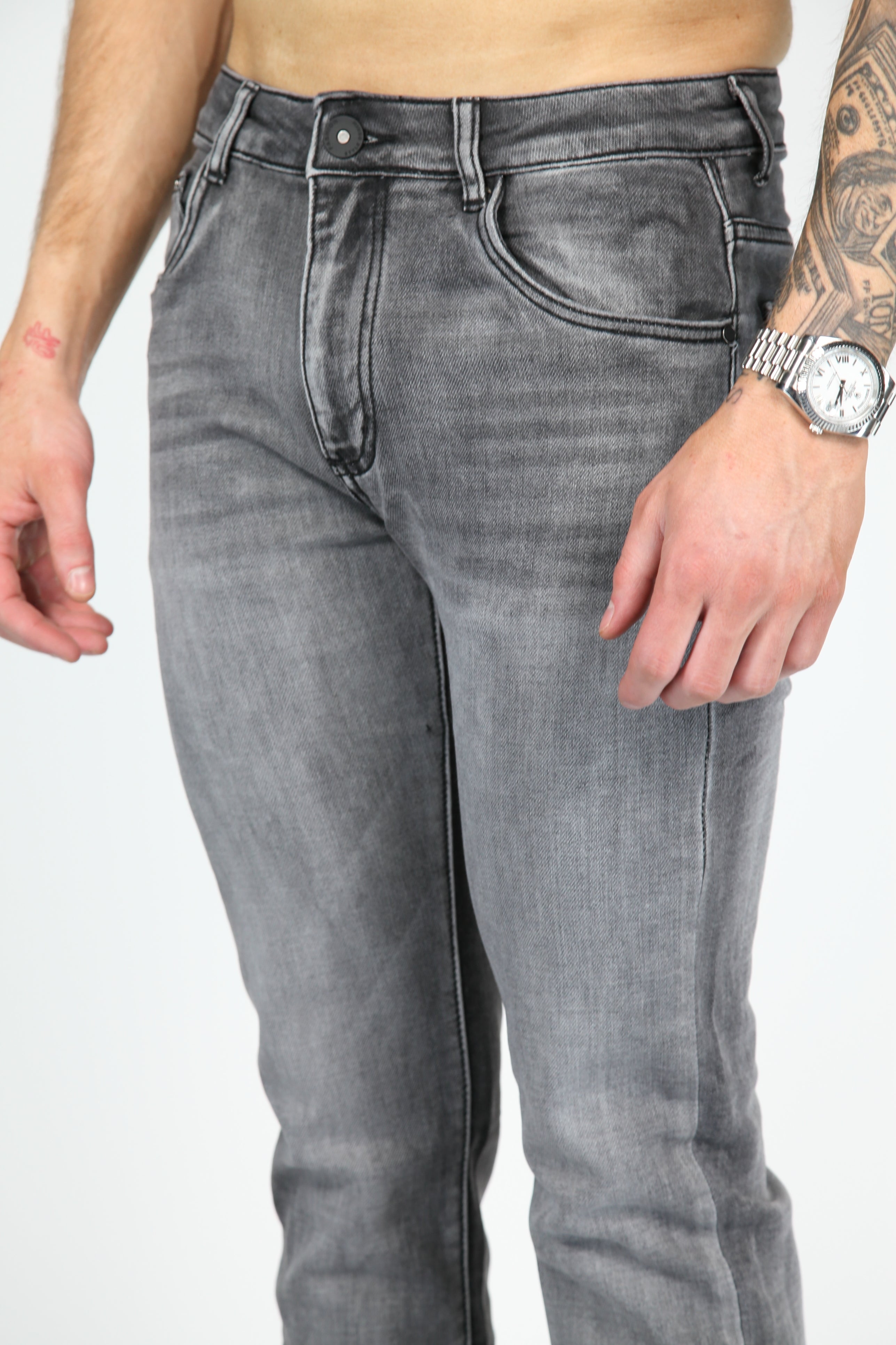 Valenci Slimfit Jeans Grijs