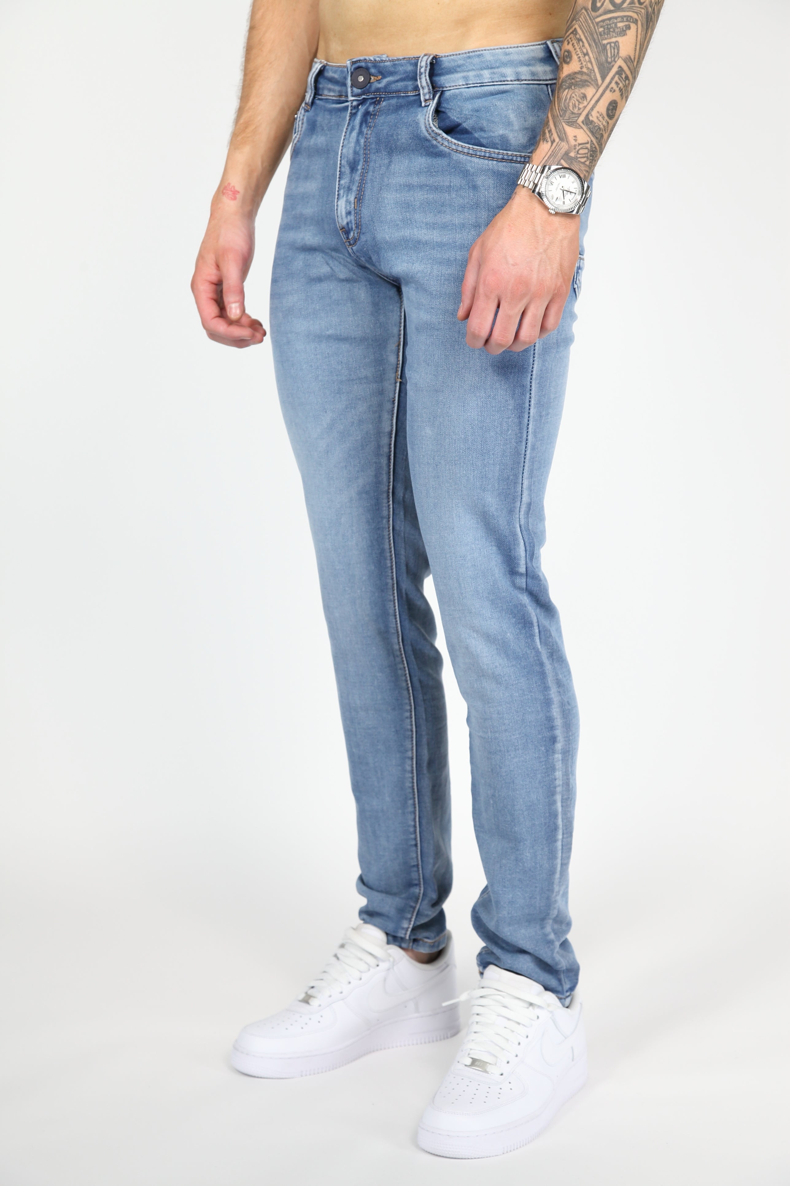 Valenci Slimfit Jeans Licht Blauw