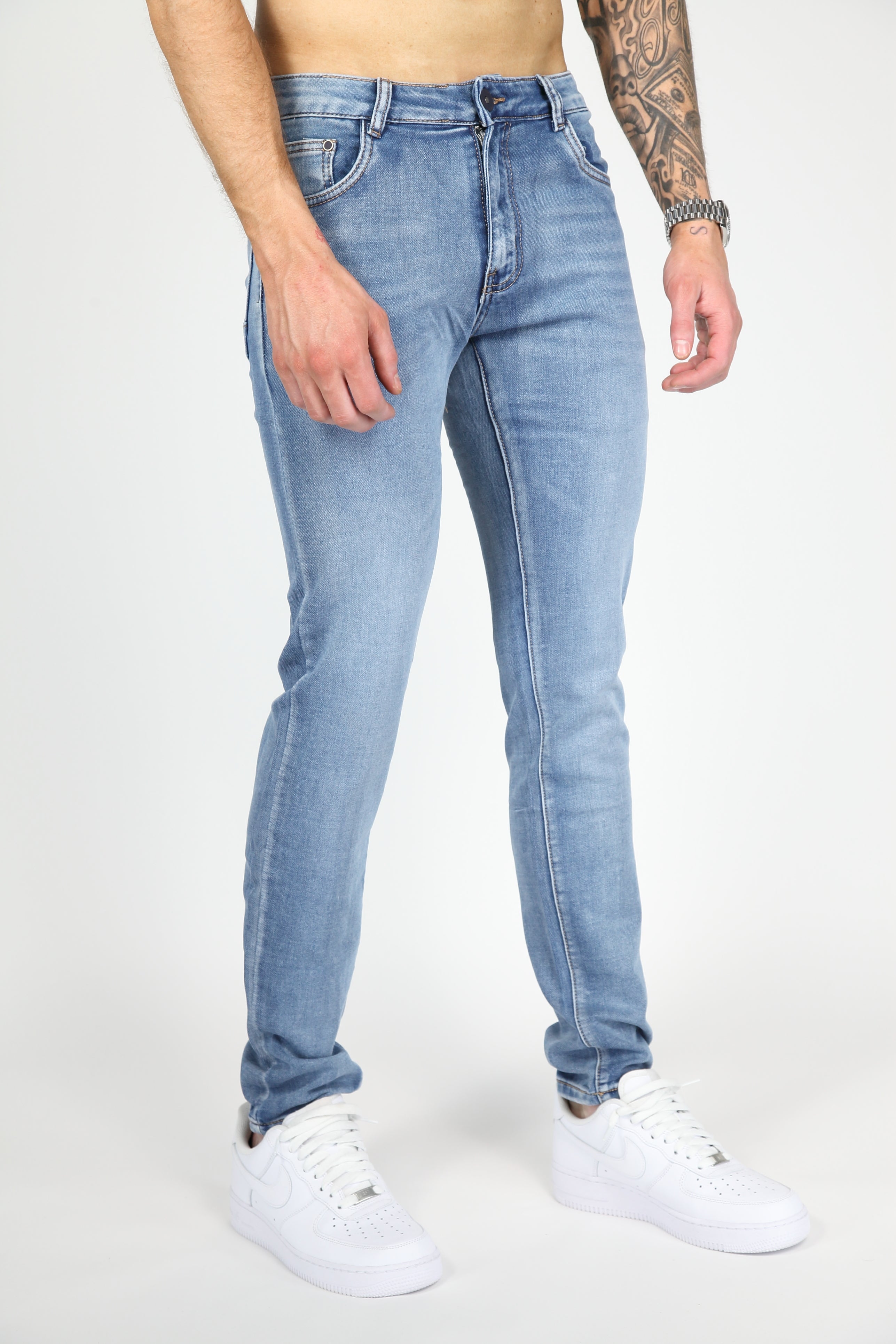 Valenci Slimfit Jeans Licht Blauw
