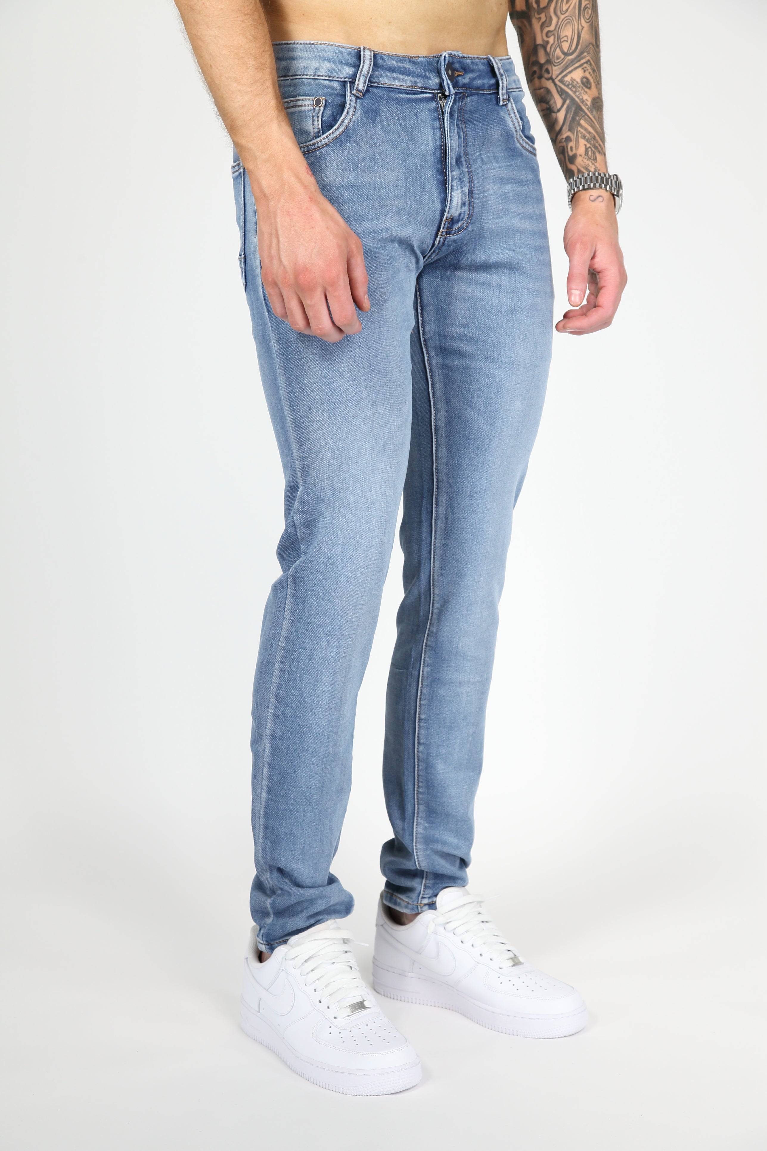 Valenci Slimfit Jeans Licht Blauw