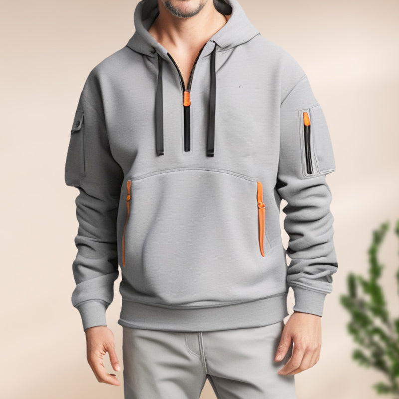 Heren Halve Ritssluiting Hoodie