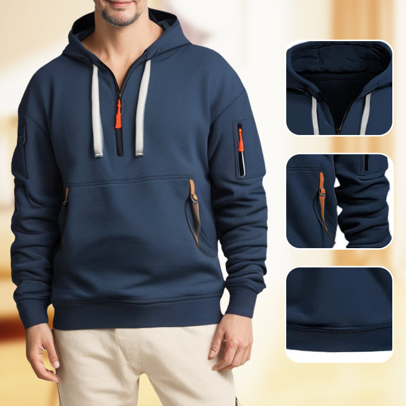 Heren Halve Ritssluiting Hoodie