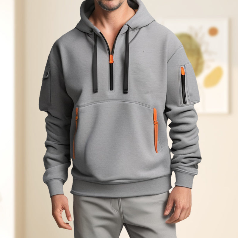 Heren Halve Ritssluiting Hoodie