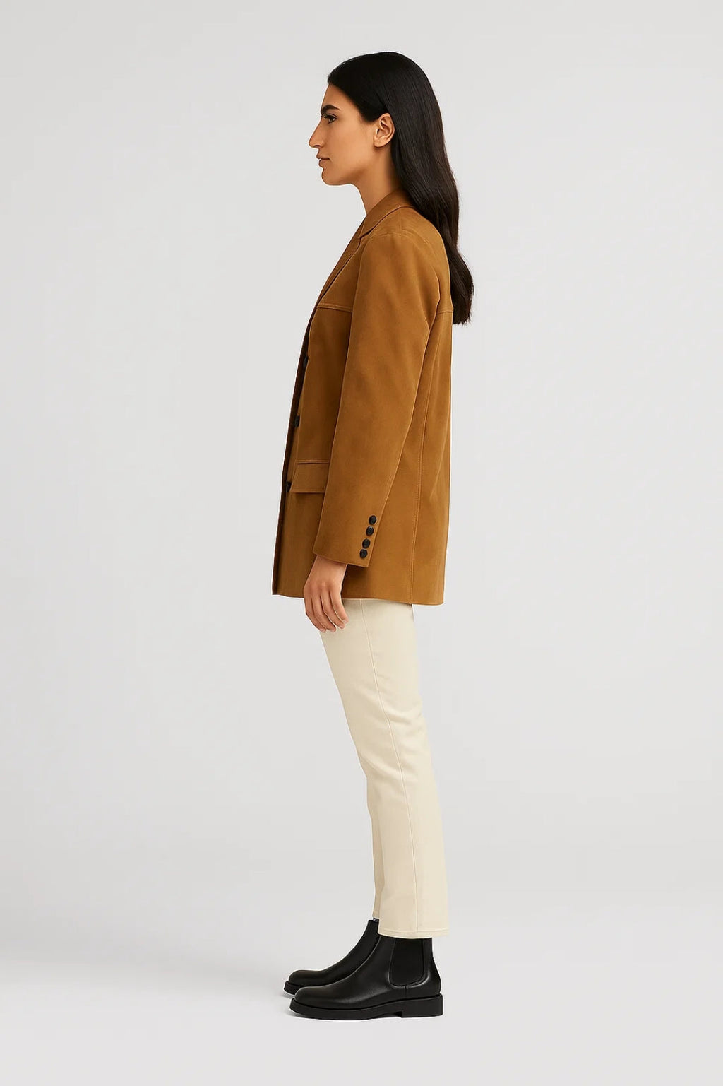 Damesblazer met Knoopsluiting en Reverskraag