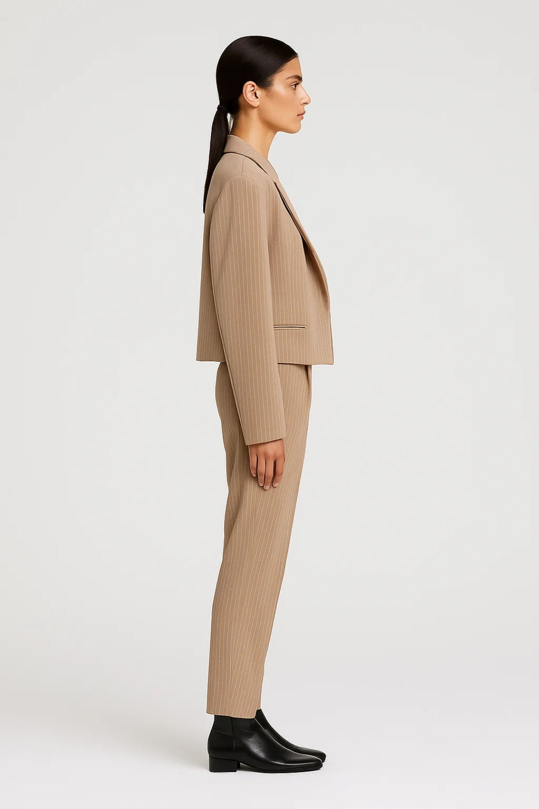 Korte blazer met strepen