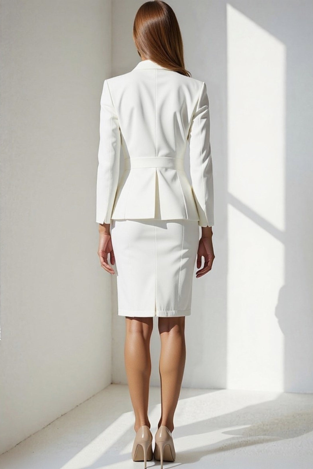 Witte Blazer Set