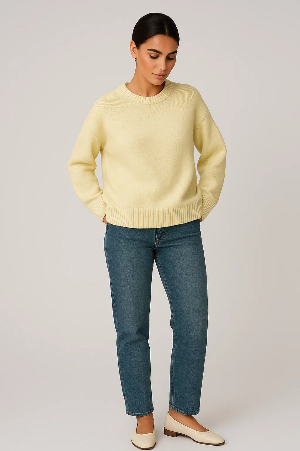 Trui Dames | Relaxte Pasvorm met Ronde Hals